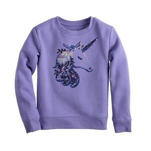 Jumping Beans Lavender Sequin Unicorn Top